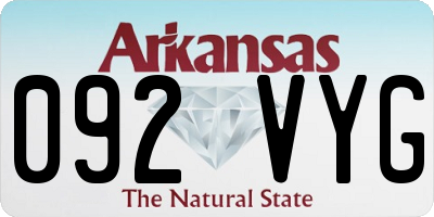 AR license plate 092VYG