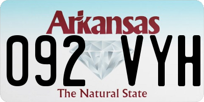 AR license plate 092VYH