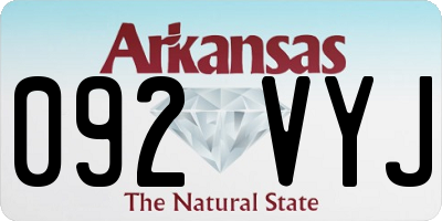 AR license plate 092VYJ