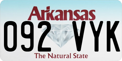 AR license plate 092VYK