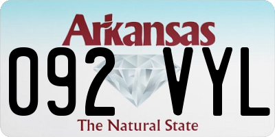 AR license plate 092VYL