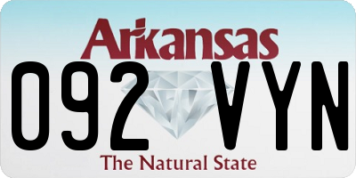 AR license plate 092VYN