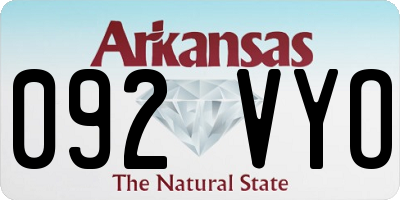 AR license plate 092VYO