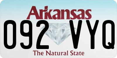 AR license plate 092VYQ