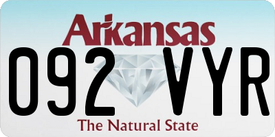 AR license plate 092VYR