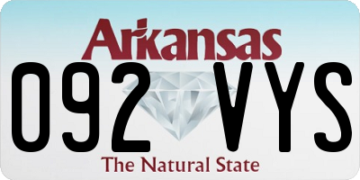 AR license plate 092VYS