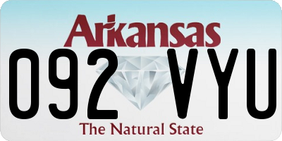 AR license plate 092VYU
