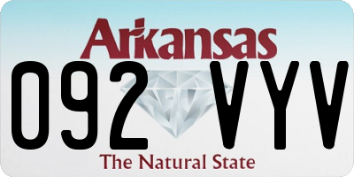 AR license plate 092VYV