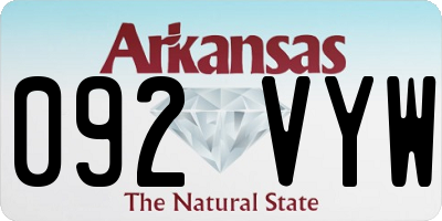 AR license plate 092VYW