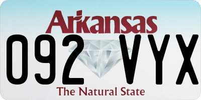 AR license plate 092VYX
