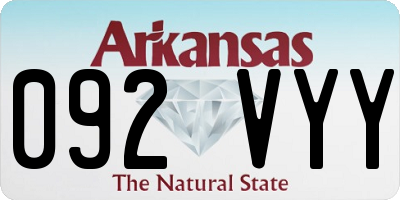 AR license plate 092VYY