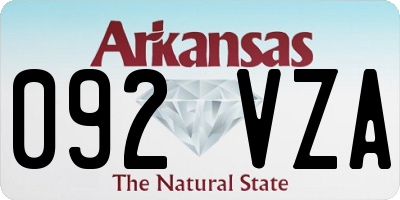 AR license plate 092VZA