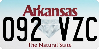 AR license plate 092VZC