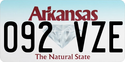 AR license plate 092VZE