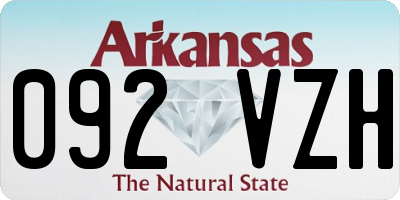 AR license plate 092VZH
