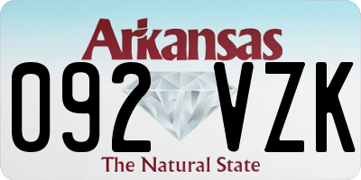 AR license plate 092VZK