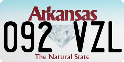 AR license plate 092VZL