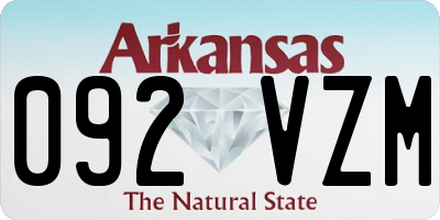AR license plate 092VZM