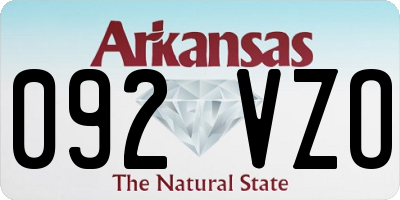 AR license plate 092VZO