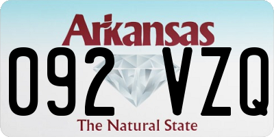 AR license plate 092VZQ