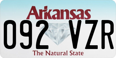 AR license plate 092VZR