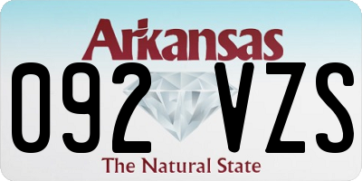 AR license plate 092VZS