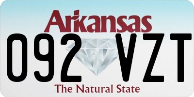 AR license plate 092VZT