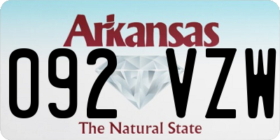 AR license plate 092VZW