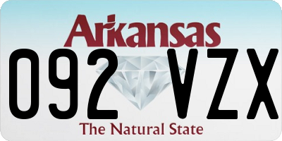 AR license plate 092VZX