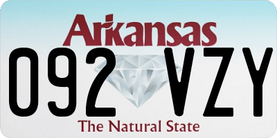 AR license plate 092VZY