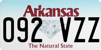 AR license plate 092VZZ