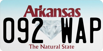 AR license plate 092WAP