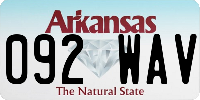 AR license plate 092WAV