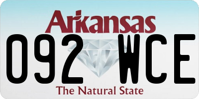 AR license plate 092WCE