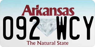 AR license plate 092WCY