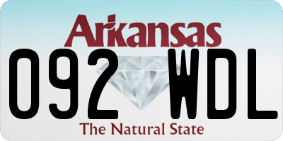 AR license plate 092WDL