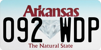 AR license plate 092WDP