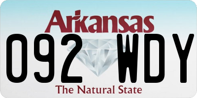 AR license plate 092WDY