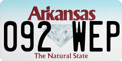 AR license plate 092WEP