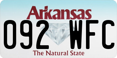 AR license plate 092WFC