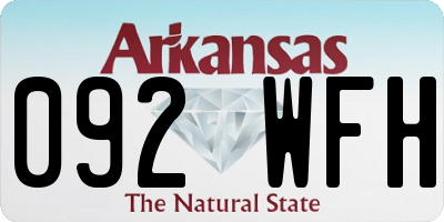 AR license plate 092WFH