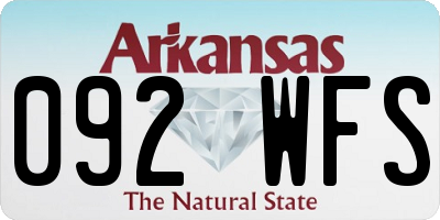 AR license plate 092WFS
