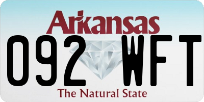 AR license plate 092WFT