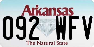 AR license plate 092WFV
