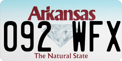 AR license plate 092WFX
