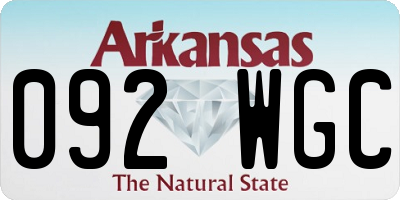 AR license plate 092WGC