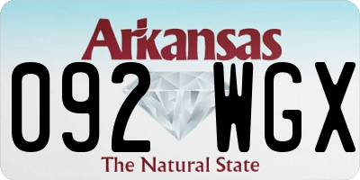 AR license plate 092WGX