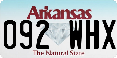 AR license plate 092WHX