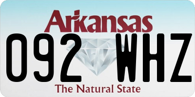 AR license plate 092WHZ