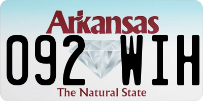 AR license plate 092WIH